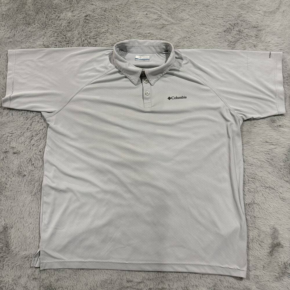 Columbia Polo Shirt Mens XL Omni-Freeze Performance Golf Outdoor Lightweight